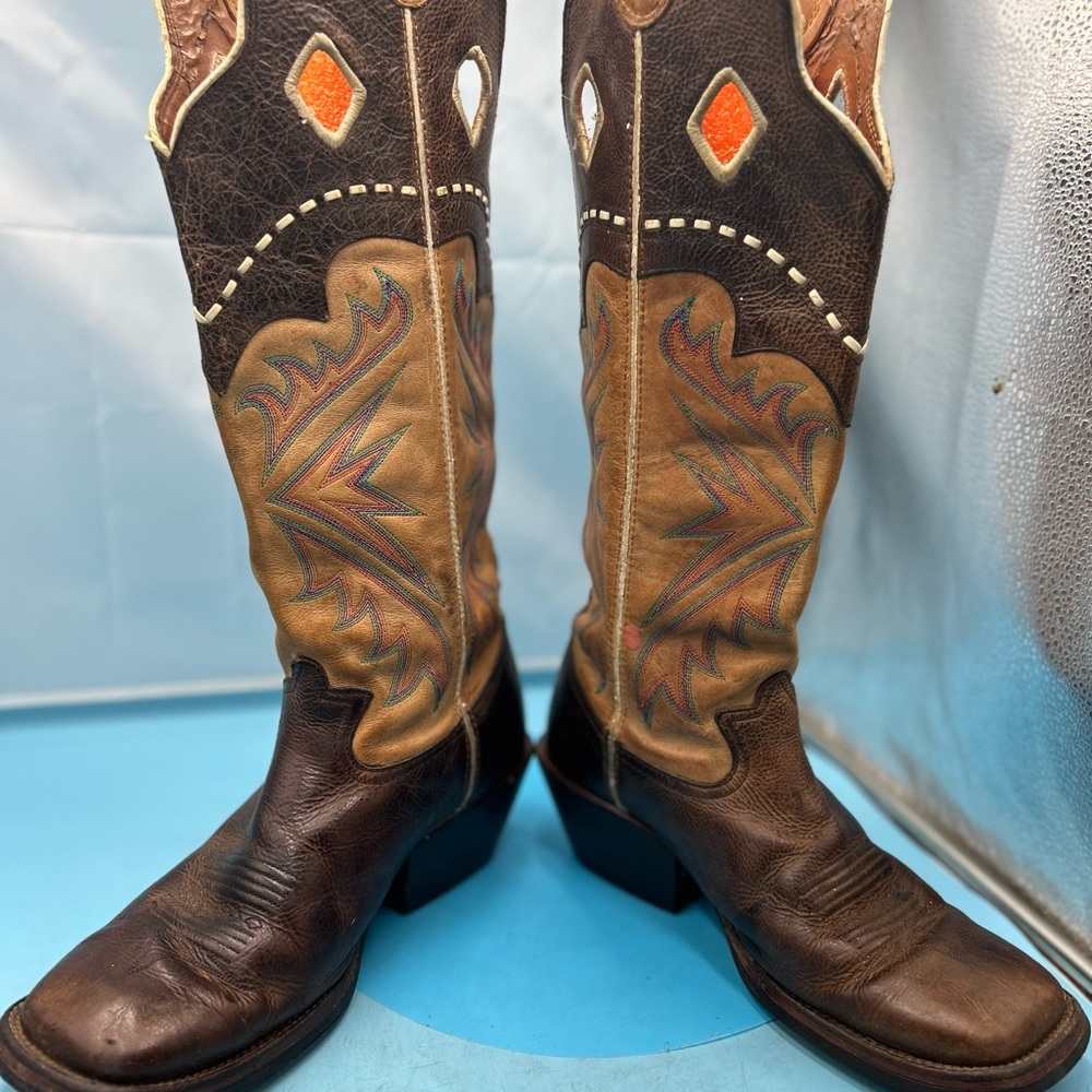 Tony Lama men 9 tall buckaroo cowboy boots